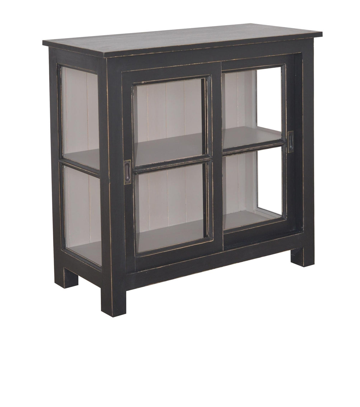 Buffet Gloria D721INF en pin, 2 portes, 90 cm – Rosiris, photographie officielle du fabricant.