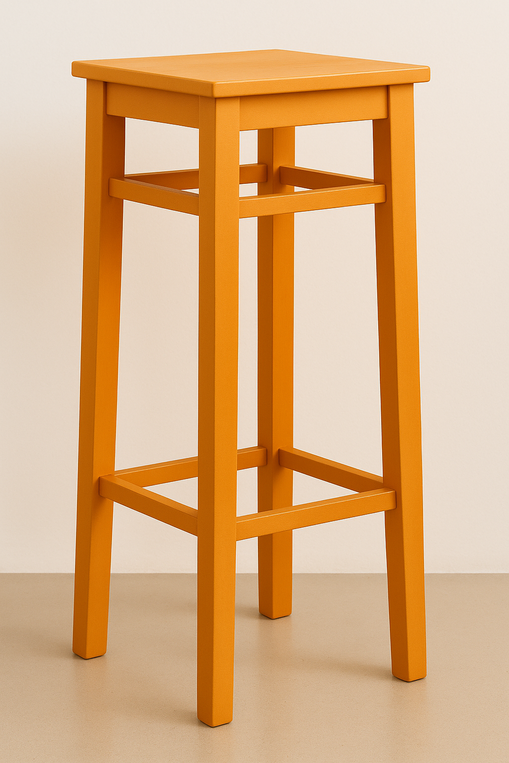 Tabouret de bar D404, 35 × 35 × 79 cm, vue officielle 4. Autres meubles et décoration vendus séparément.