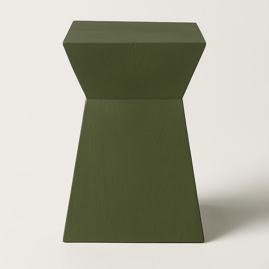 Tabouret Brane en pin D898, 30 × 30 × 45 cm, vue officielle 7. Autres meubles et décoration vendus séparément.