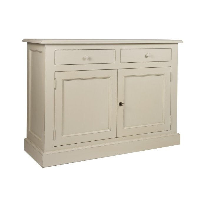 Buffet Luberon, 2 portes et 2 tiroirs D087INF, 125 × 48 × 91 cm, vue officielle 4. Autres meubles et décoration vendus séparément.