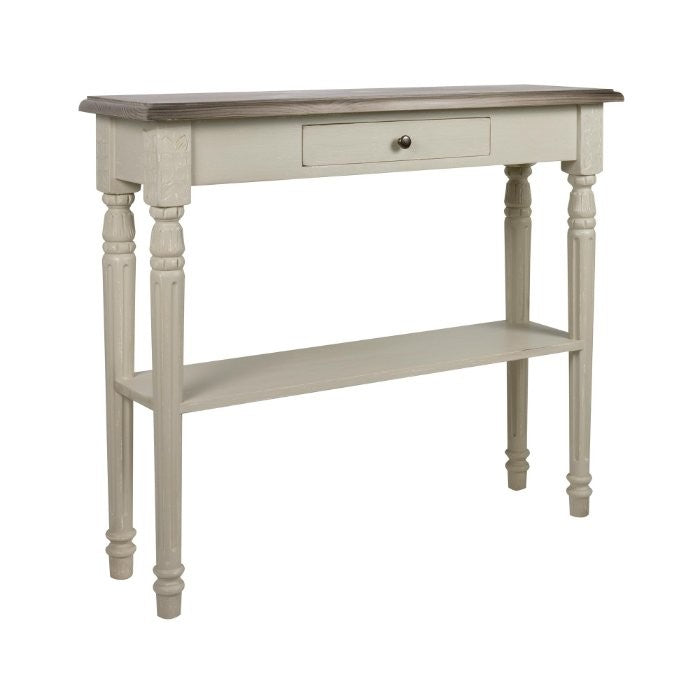 Console à tiroir D594, 100 × 30 × 85 cm, vue officielle 1. Autres meubles et décoration vendus séparément.