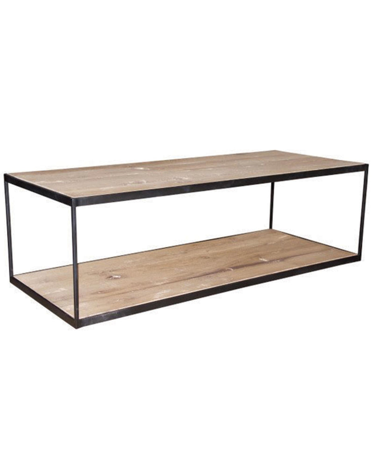Table basse New York en chêne D761C, 120 × 50 × 37 cm, vue fabricant 1. Autres meubles et décoration vendus séparément.