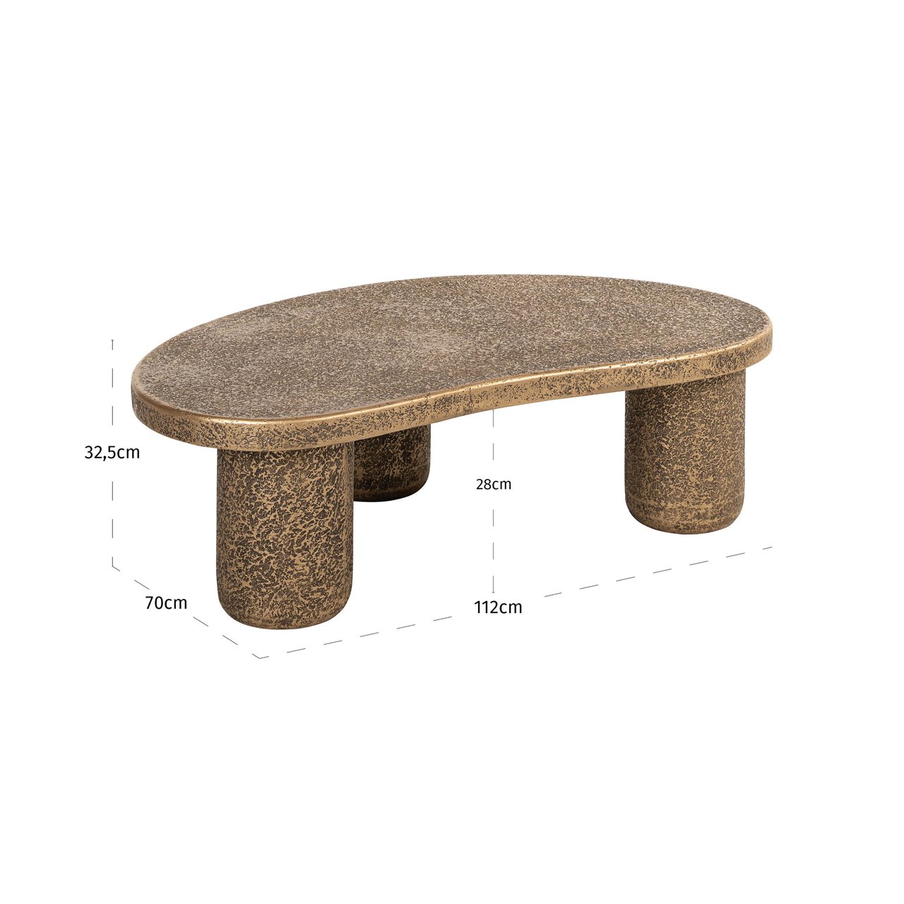 Coffee table Kenobi bronze
