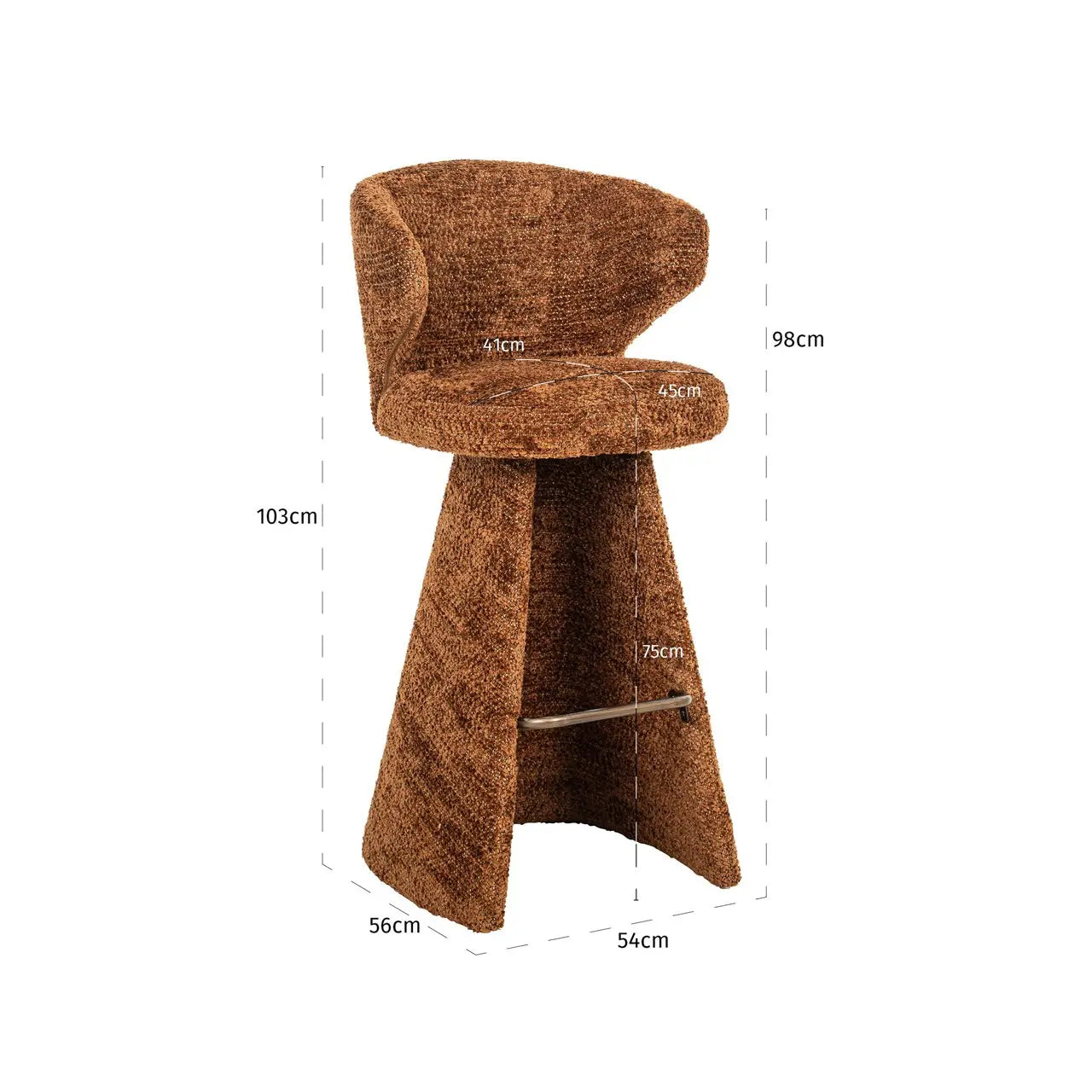 Bar stool Gatsbi lovely cinnamon