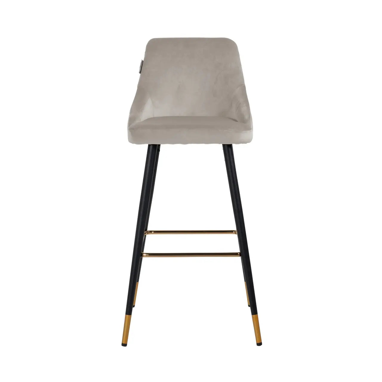 Bar stool Imani khaki velvet (Set of 2)