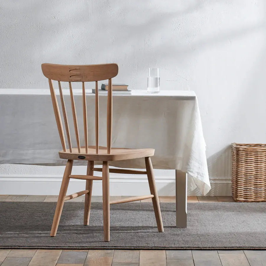 Chaise de salle à manger Wardley, chêne naturel. Ma boutique