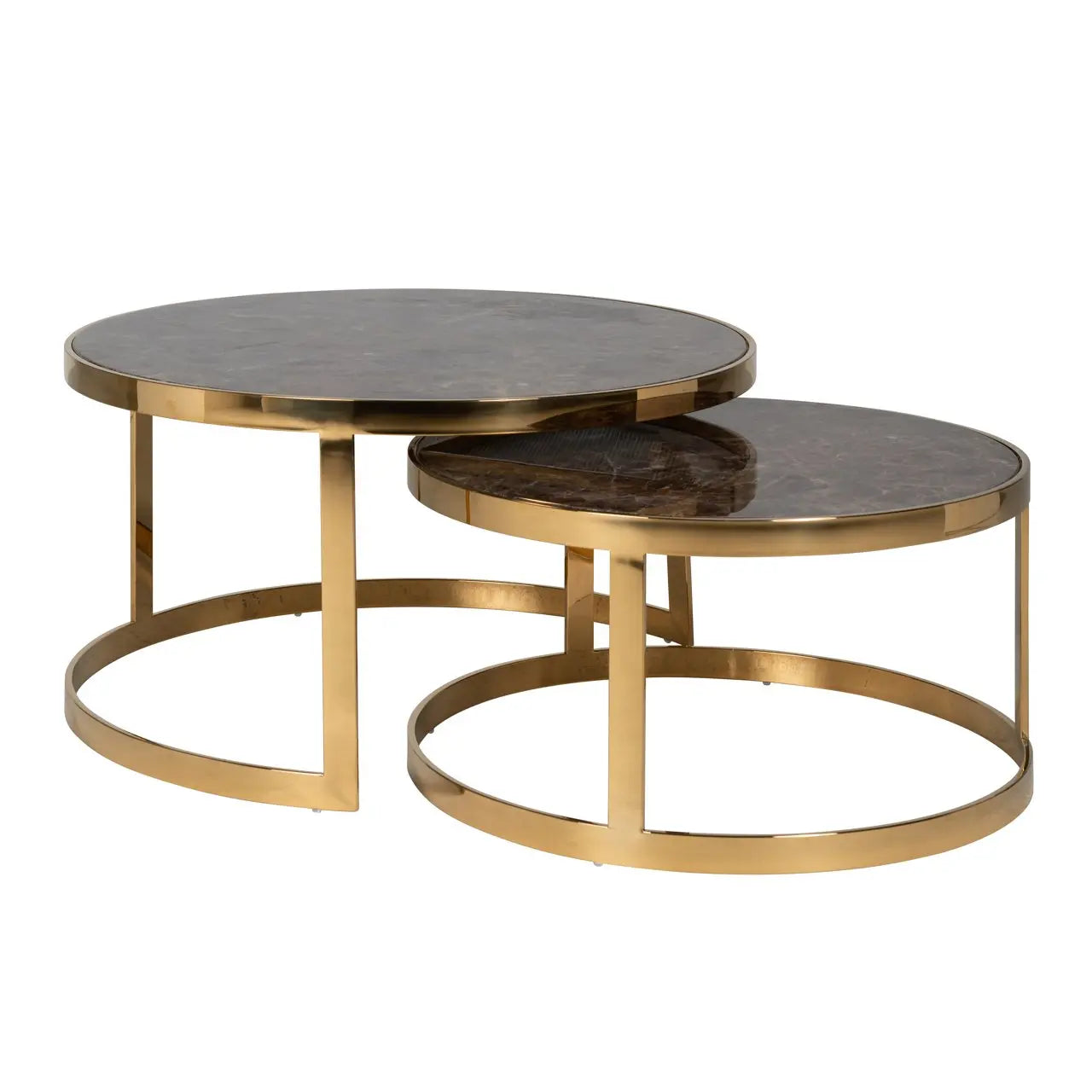 Coffee table Conrad gold (Set of 2)