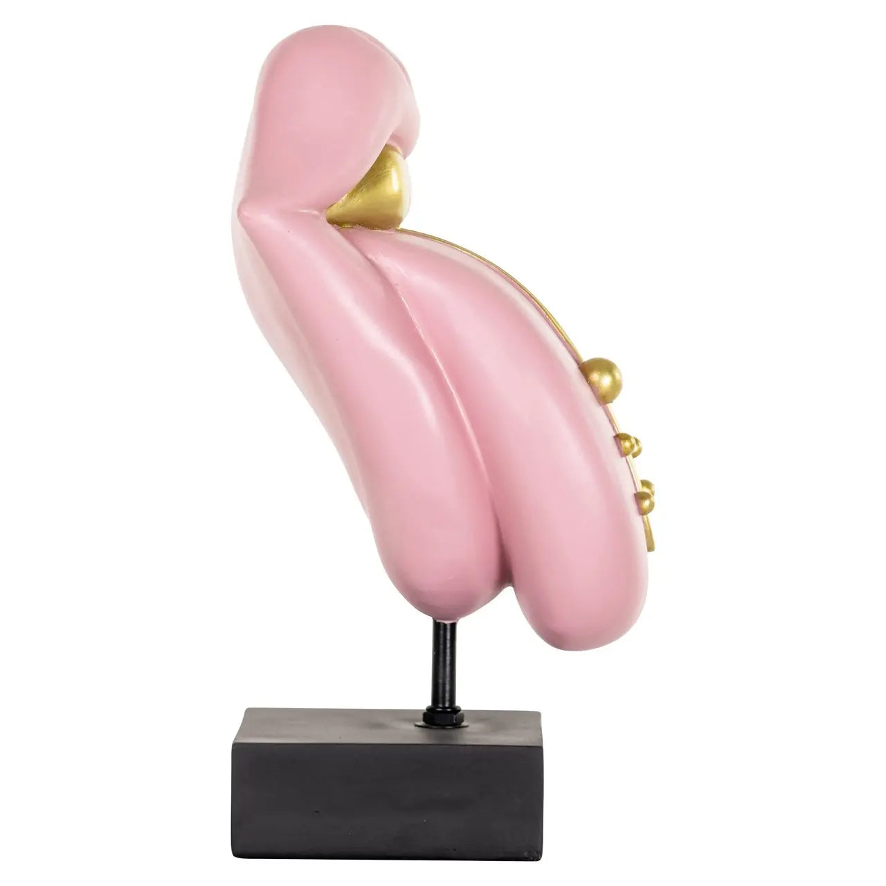Decorative object Tongue pink