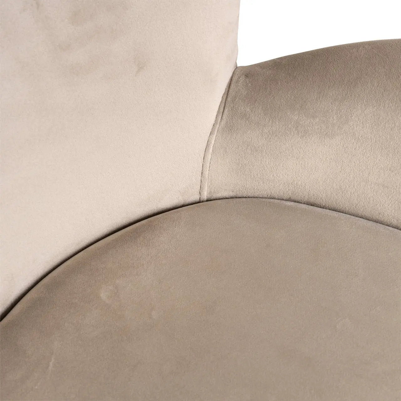 Dining chair Amber khaki velvet fire retardant