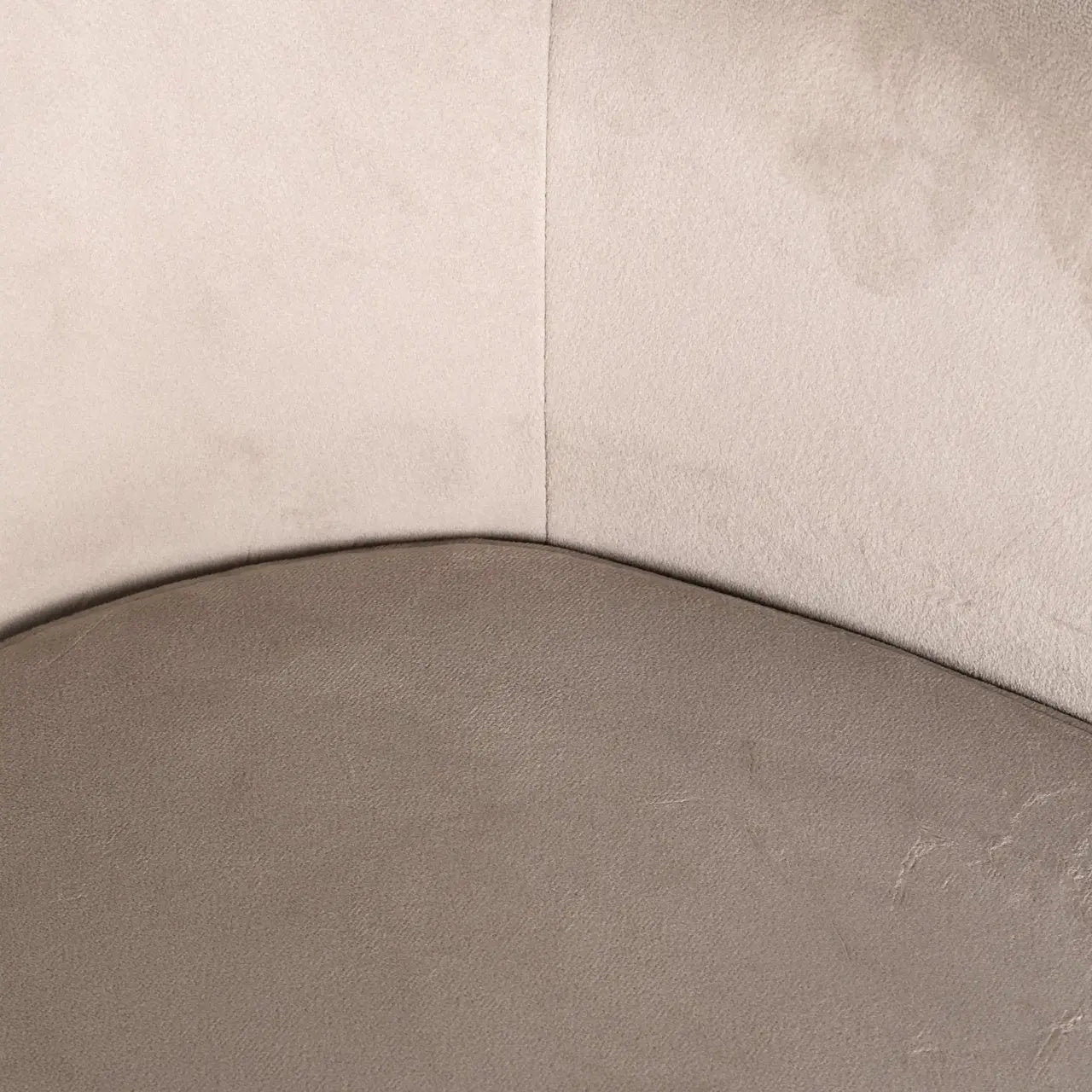 Dining chair Fay khaki velvet fire retardant