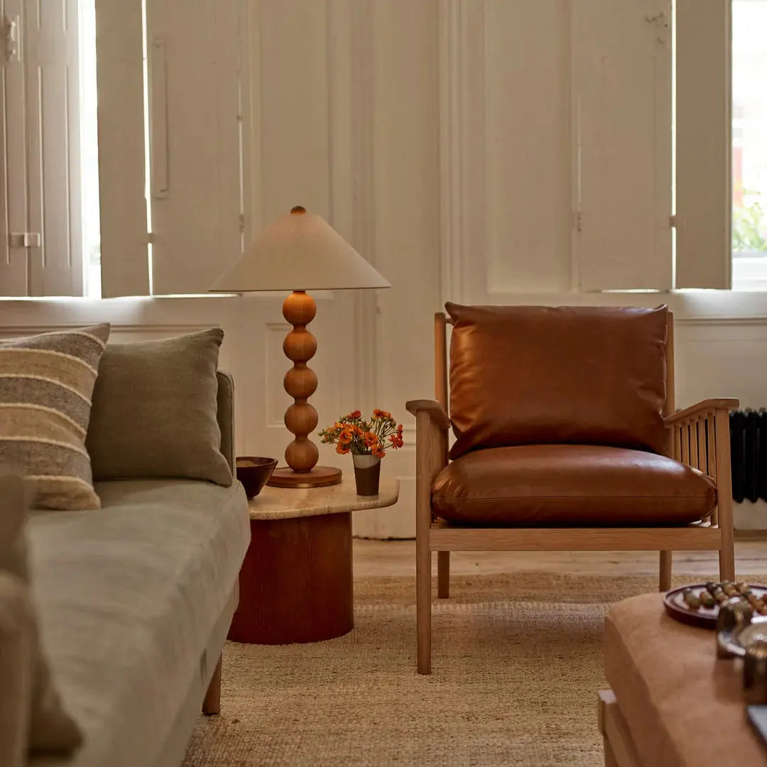 Fauteuil Casey, Cuir Barnaby Ma boutique