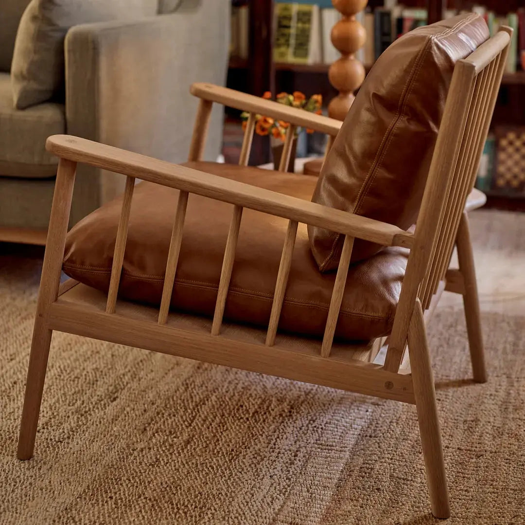 Fauteuil Casey, Cuir Barnaby Ma boutique