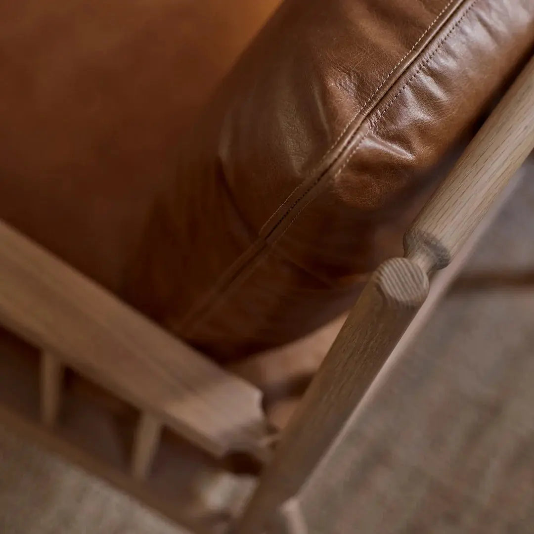 Fauteuil Casey, Cuir Barnaby Ma boutique