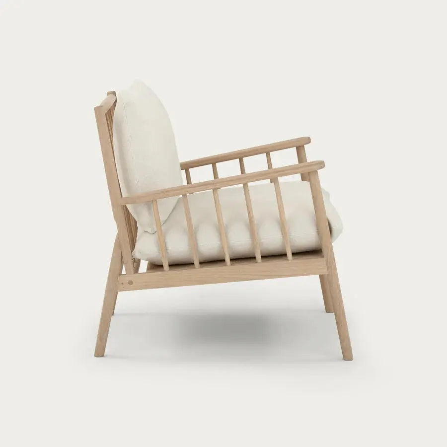 Fauteuil Casey, Tissu Hugo Pale Oat Ma boutique