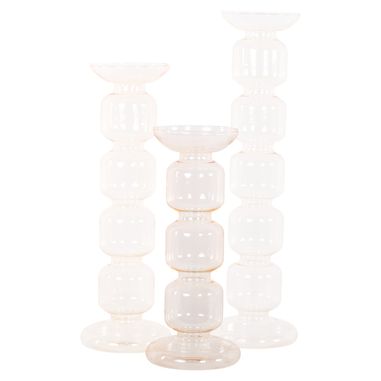 Candle holder Rabia amber small