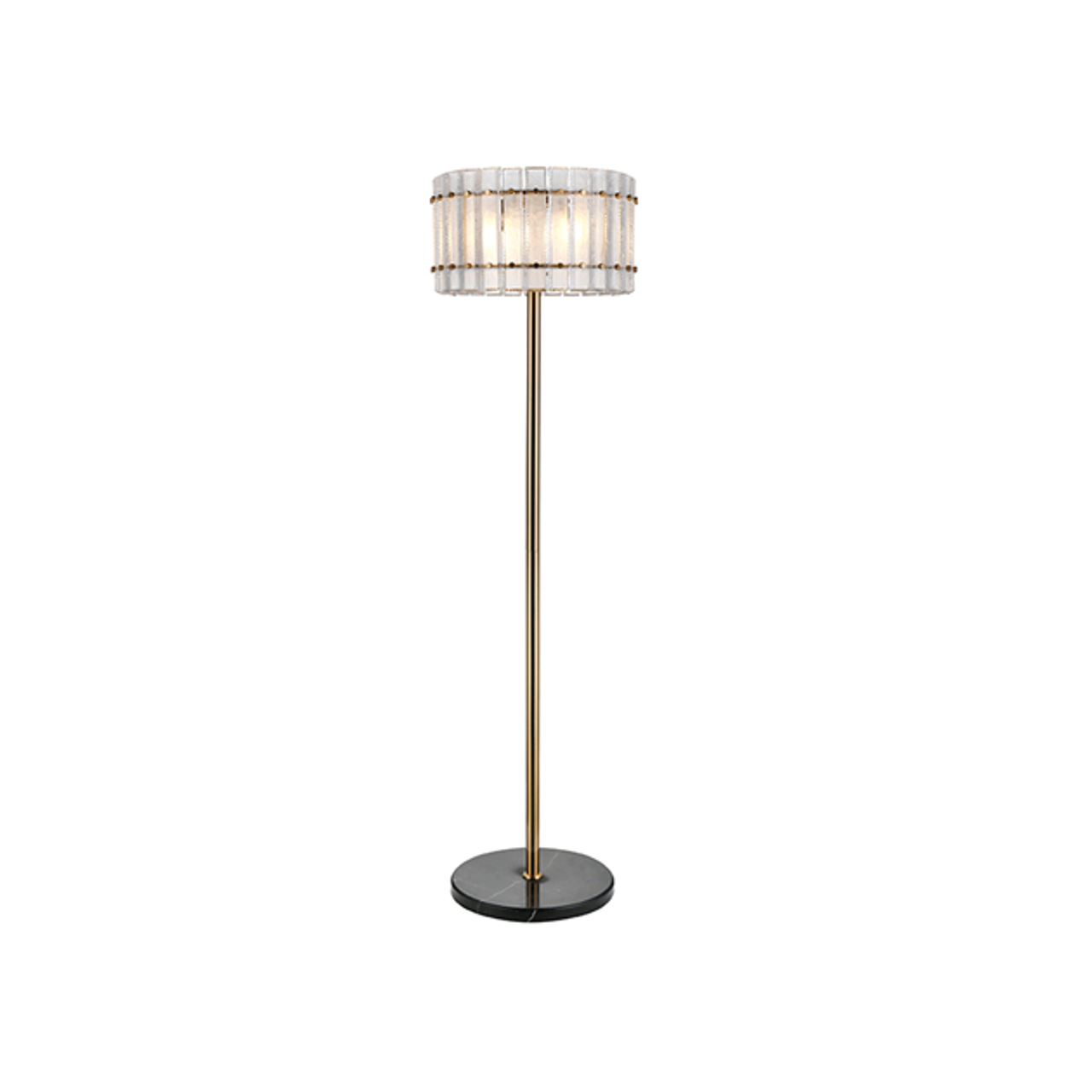 Floor lamp Feline brass antique
