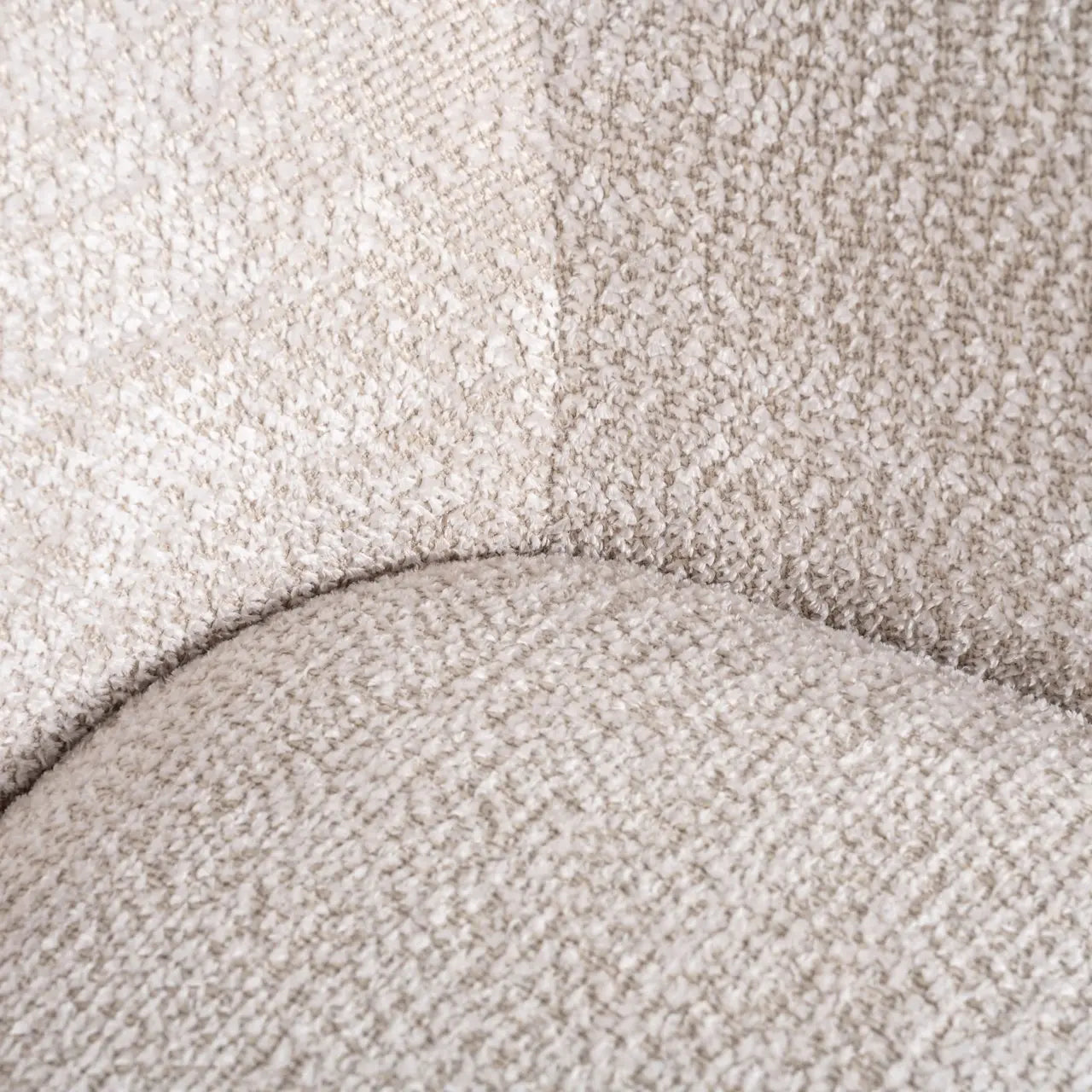 Lounge chair Estelle lovely cream swivel