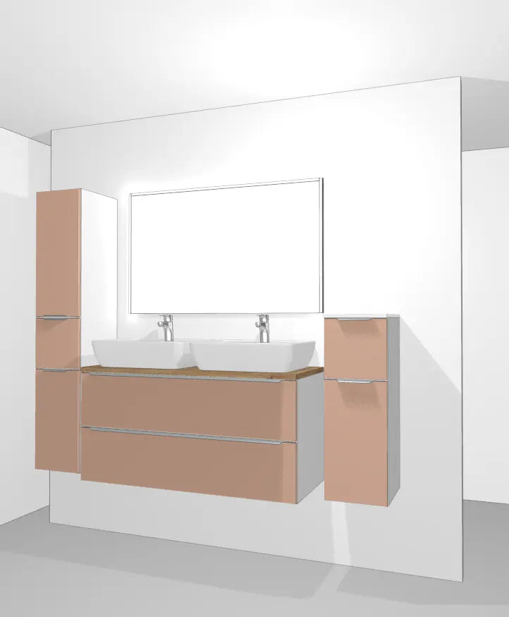 Pack Salle de bain BSET120-016 Hezioss Décoration