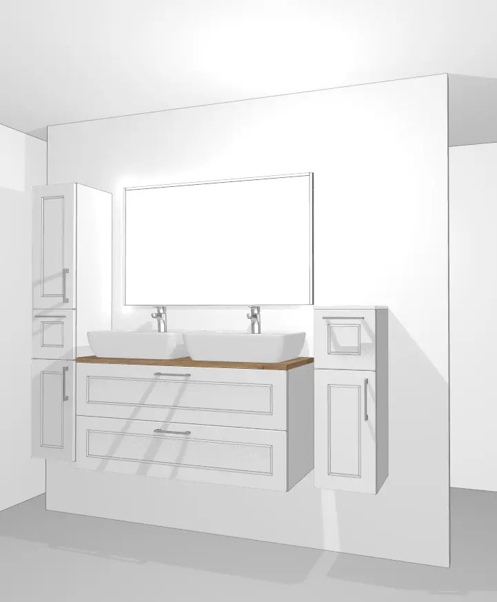 Pack Salle de bain BSET120-016 Hezioss Décoration