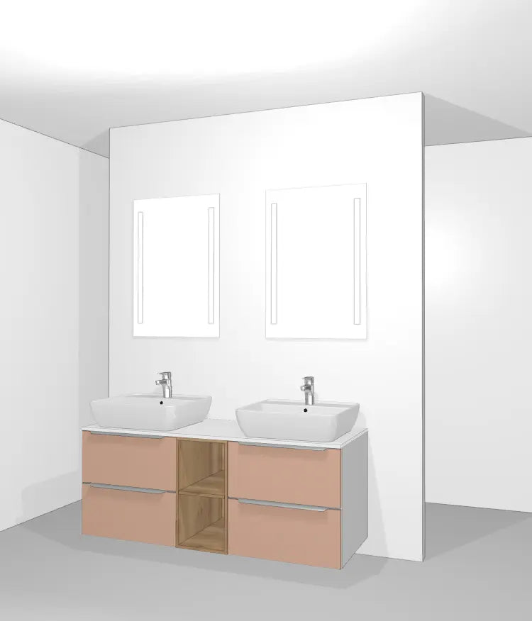 Pack Salle de bain BSET150-002 Hezioss Décoration