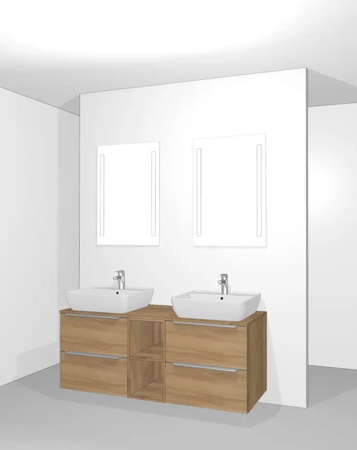 Pack Salle de bain BSET150-002 Hezioss Décoration
