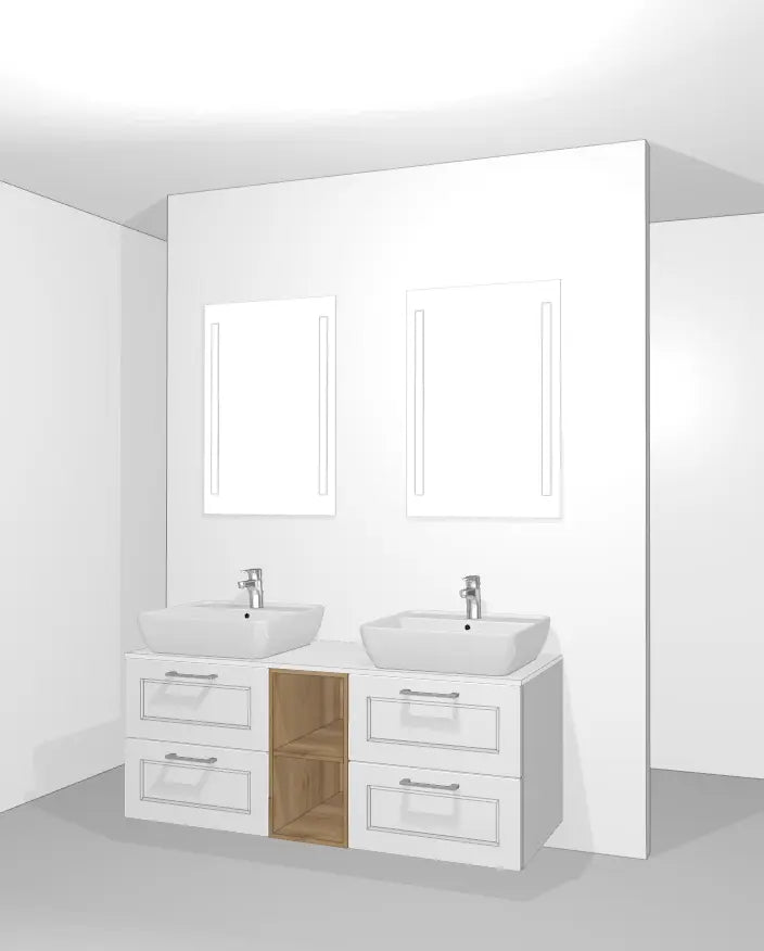 Pack Salle de bain BSET150-002 Hezioss Décoration