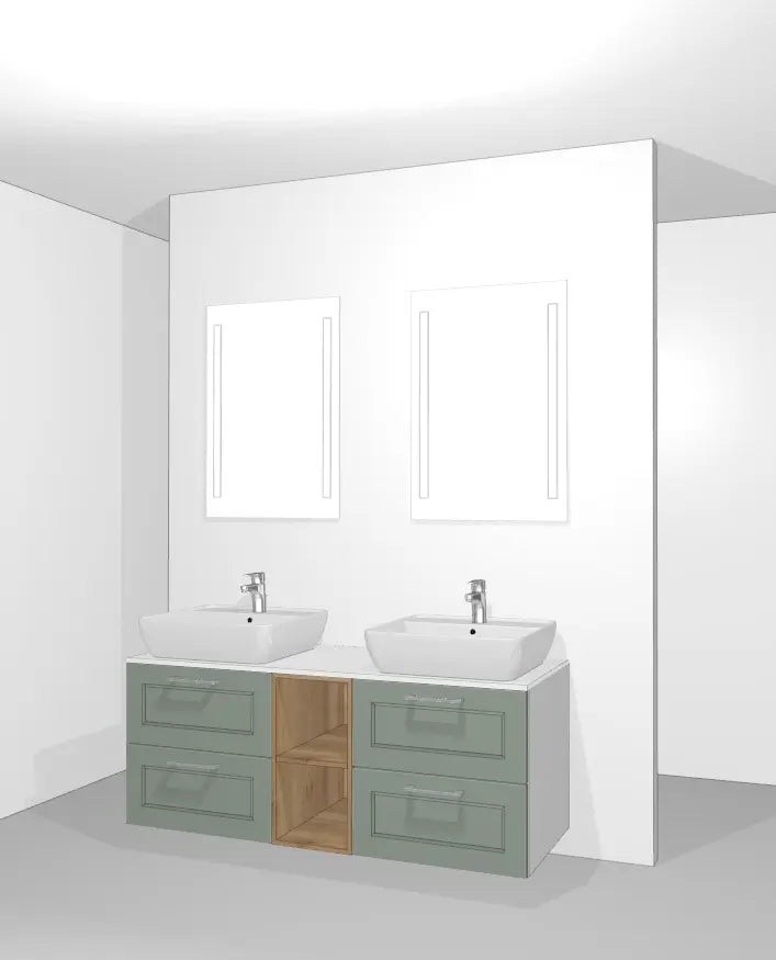 Pack Salle de bain BSET150-002 Hezioss Décoration