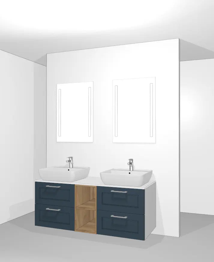 Pack Salle de bain BSET150-002 Hezioss Décoration