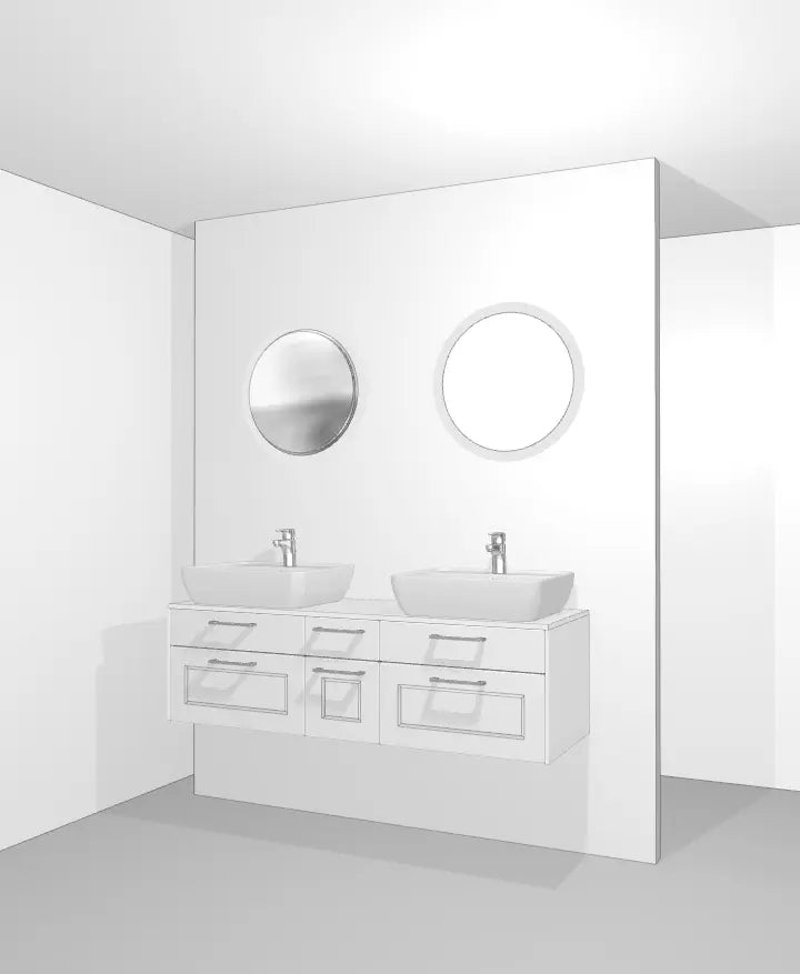 Pack Salle de bain BSET150-003 Hezioss Décoration