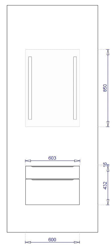 Pack Salle de bain BSET60-002 Hezioss Décoration