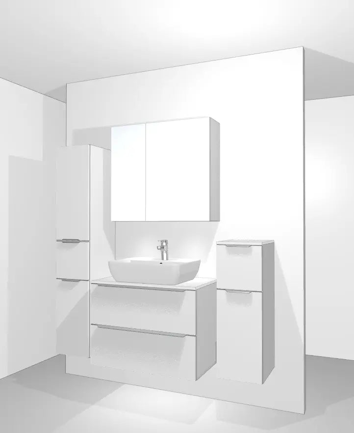 Pack Salle de bain BSET80-007 Hezioss Décoration