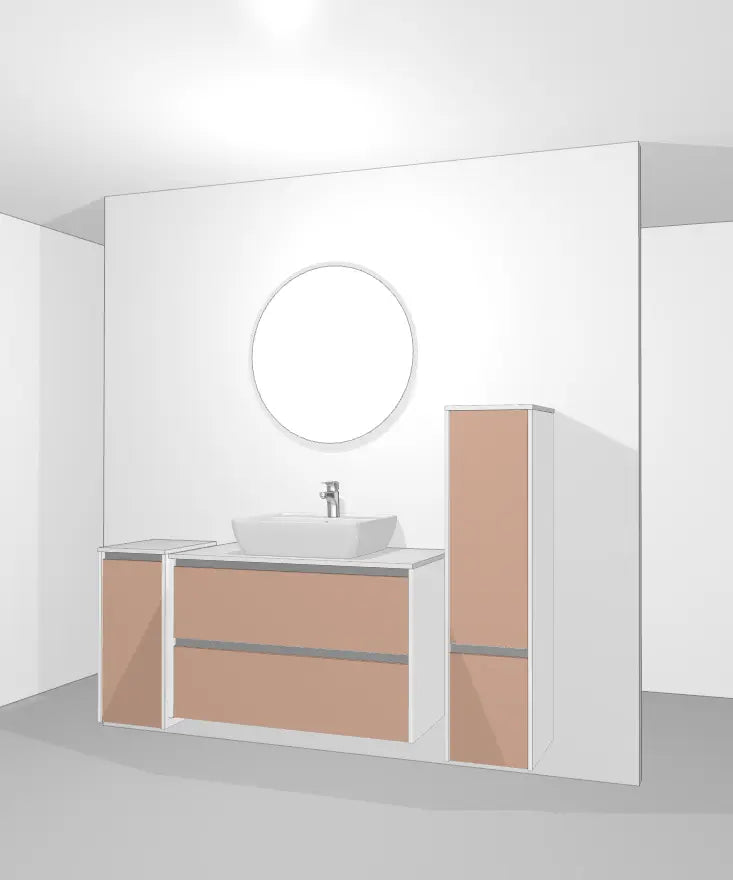 Pack Salle de bain NBSET100-011 Hezioss Décoration