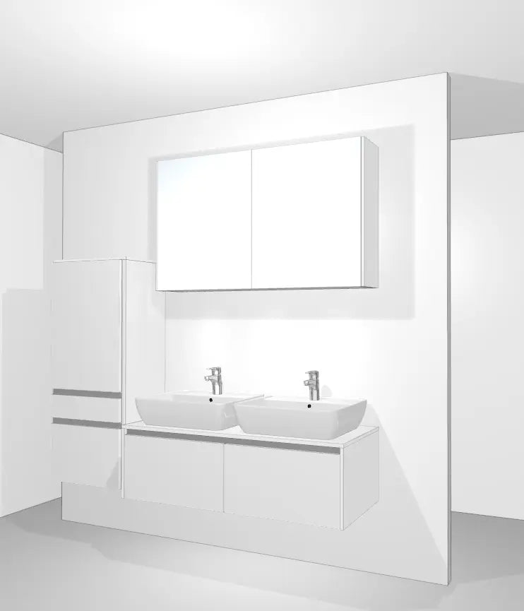 Pack Salle de bain NBSET120-003 Hezioss Décoration