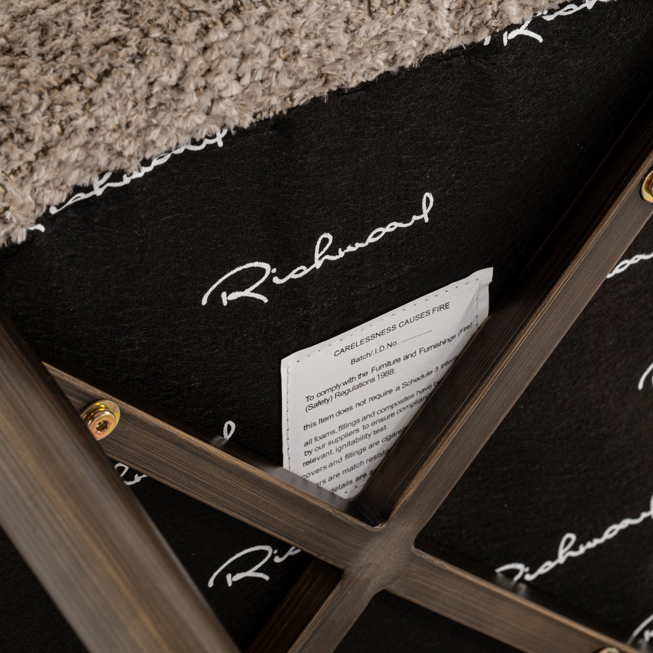 Counter stool Delphine lovely nature fire retardant