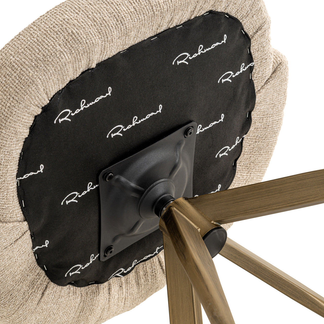 Dining chair Zendaya biscotti swivel fire retardant