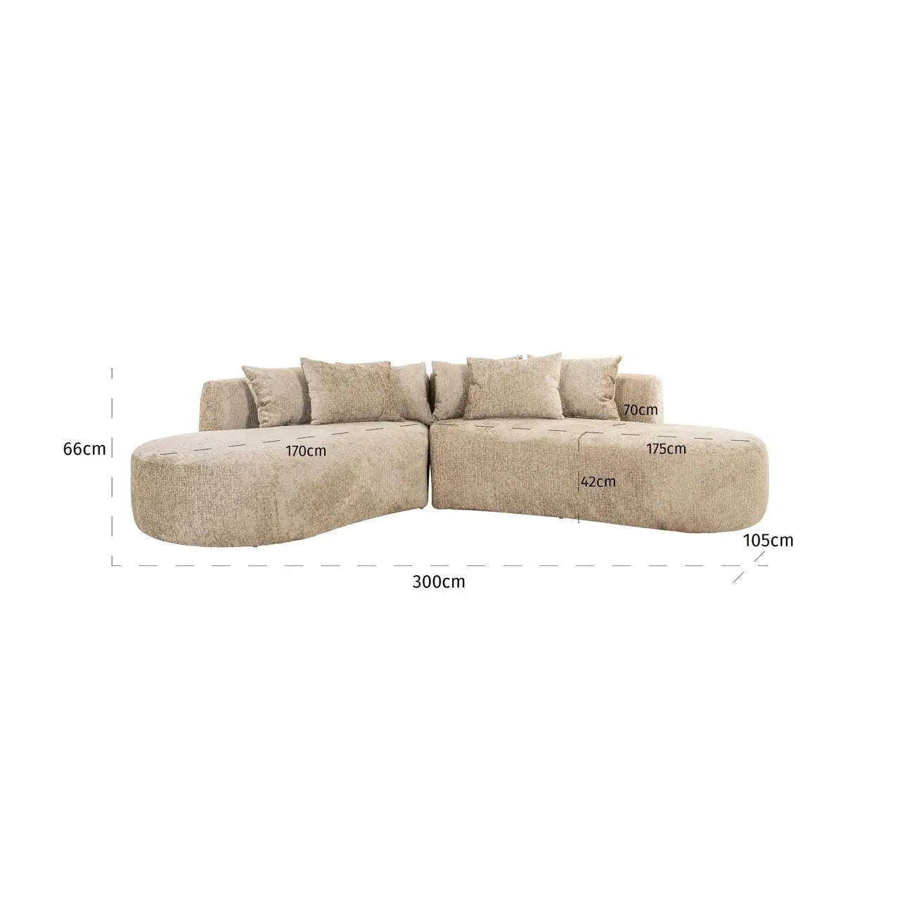 Sofa Cassie desert fusion 4-seater