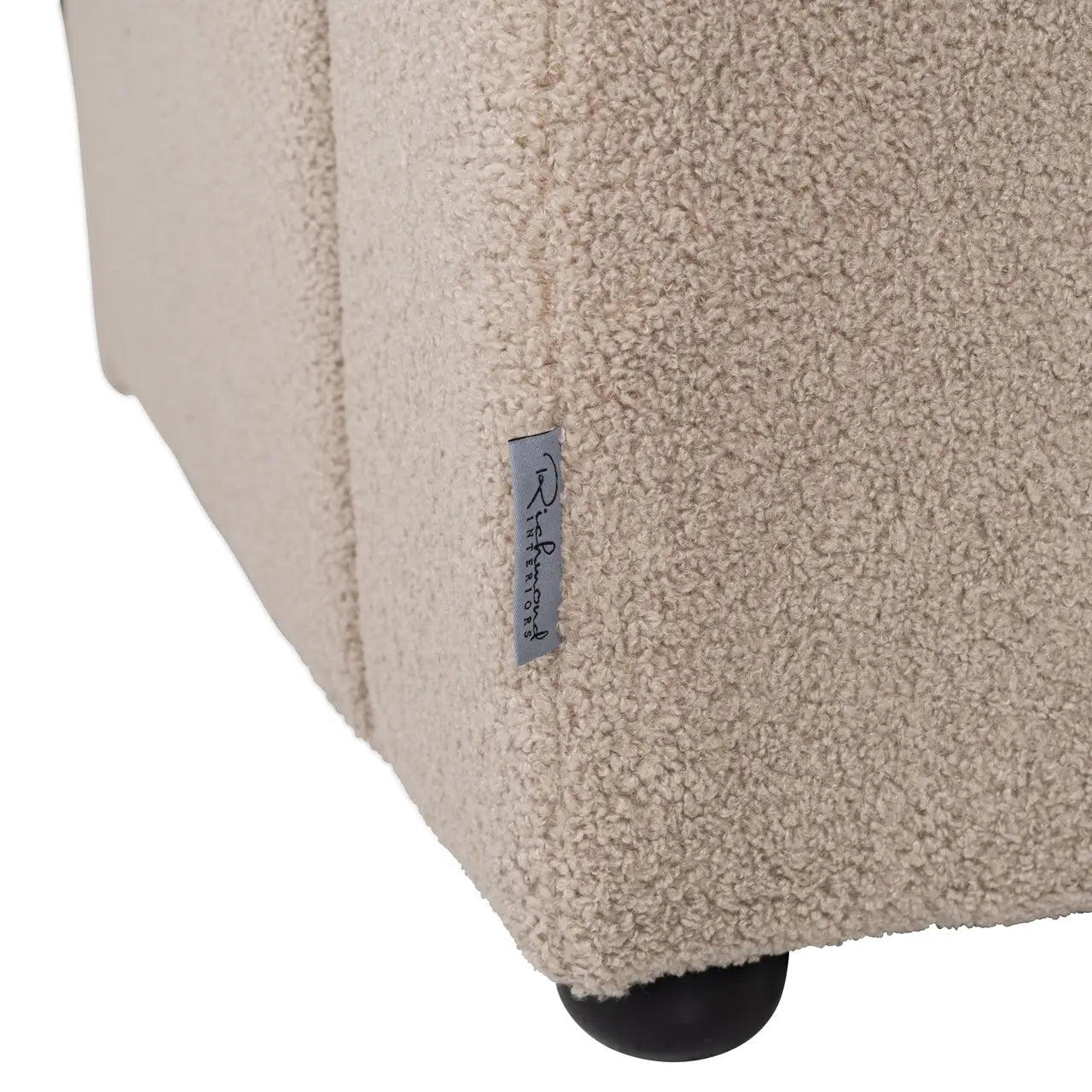 Sofa Grayson sand furry arm left fully upholstered