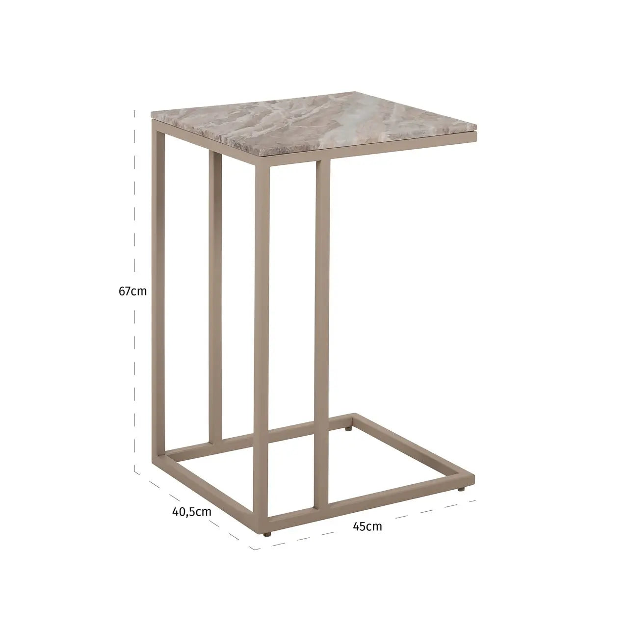 Sofa table Fairfax Blush beige