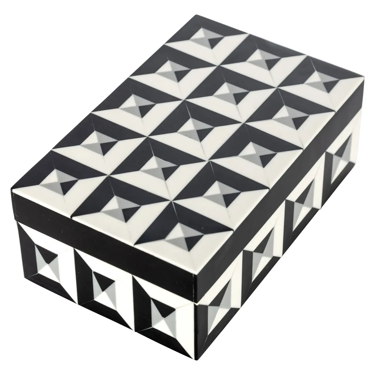 Storage box Licia black/white