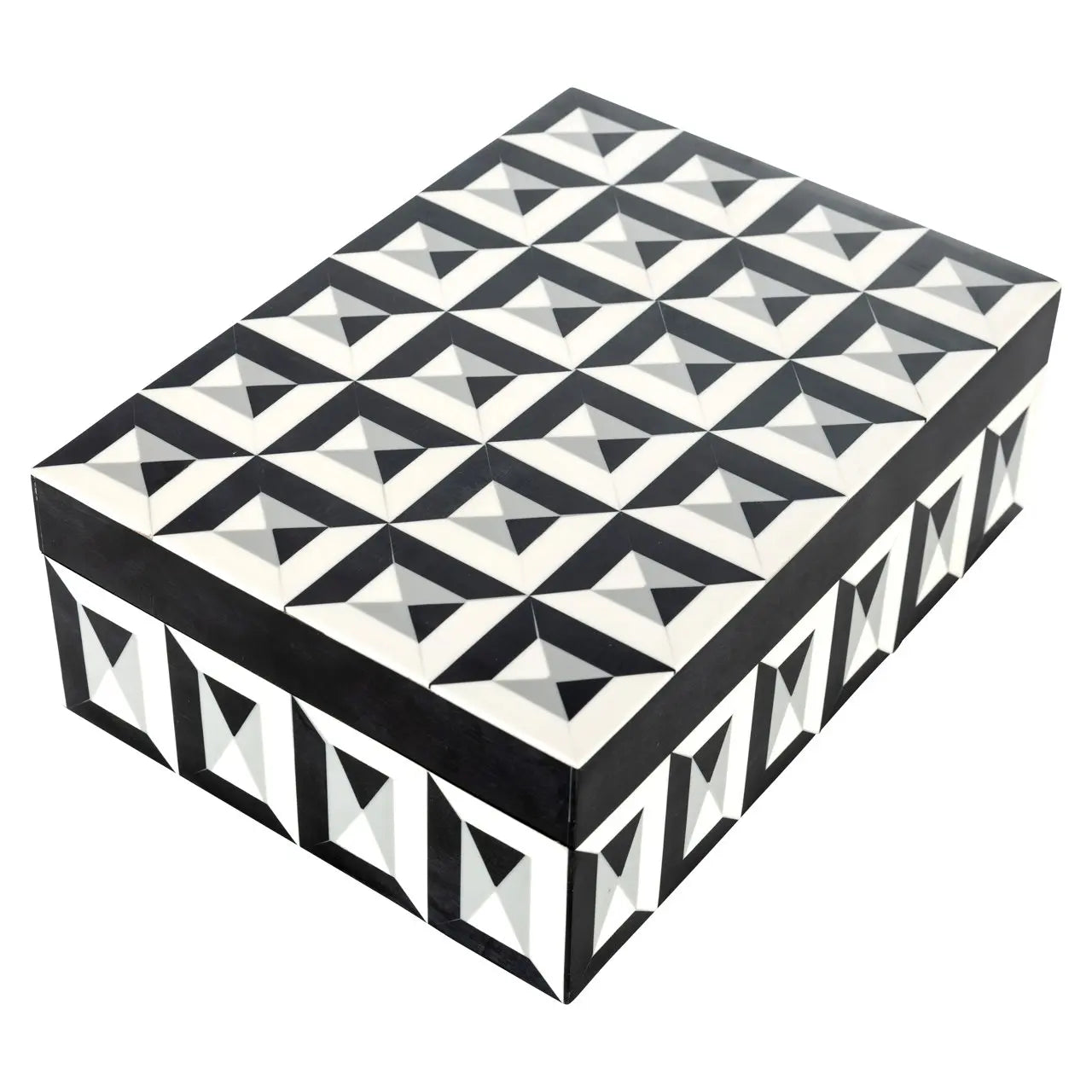 Storage box Licia black/white large