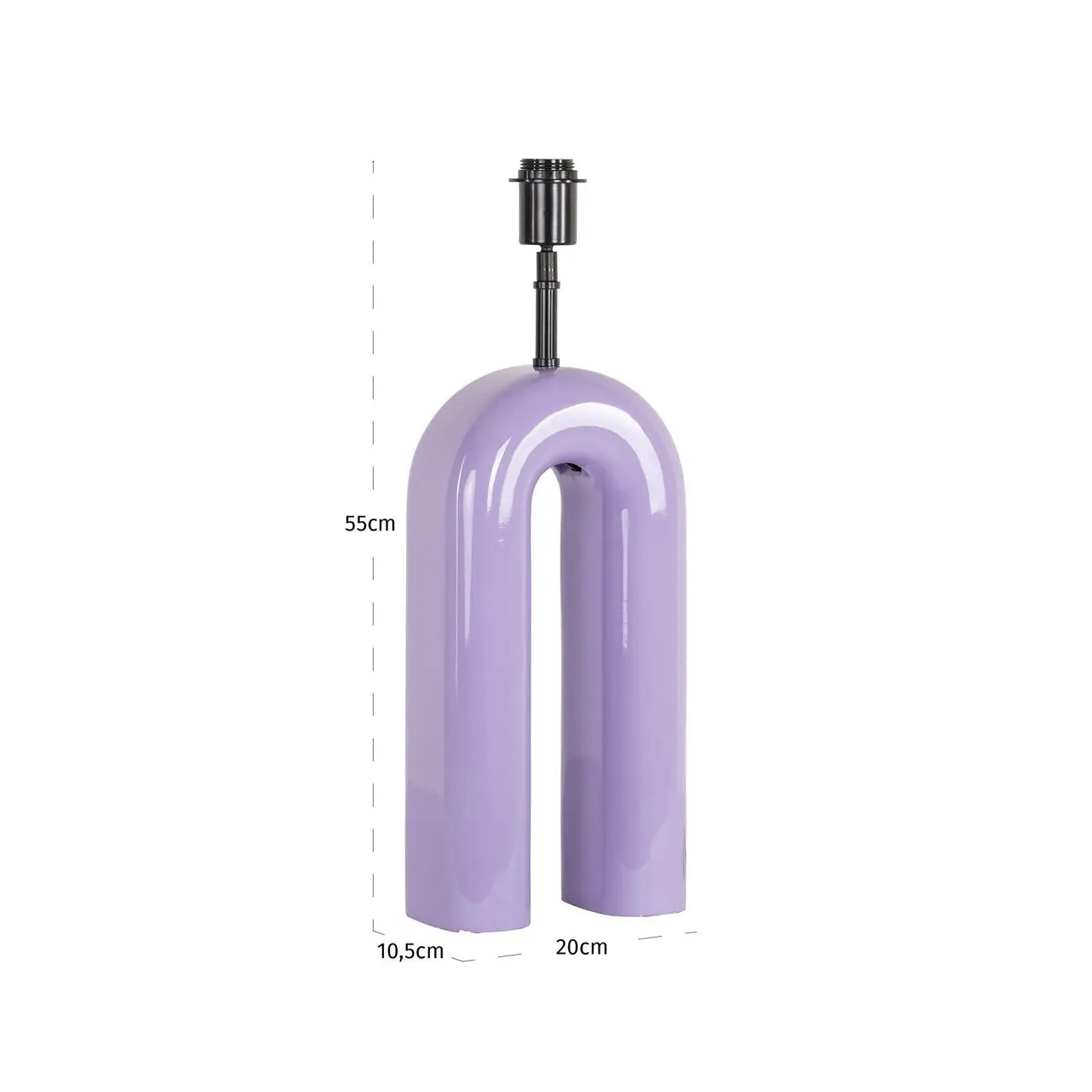 Table lamp Elvine purple