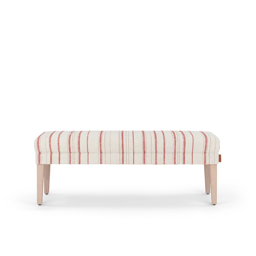 Tabouret Rupert, Rayures Carskiey Rouge Ma boutique