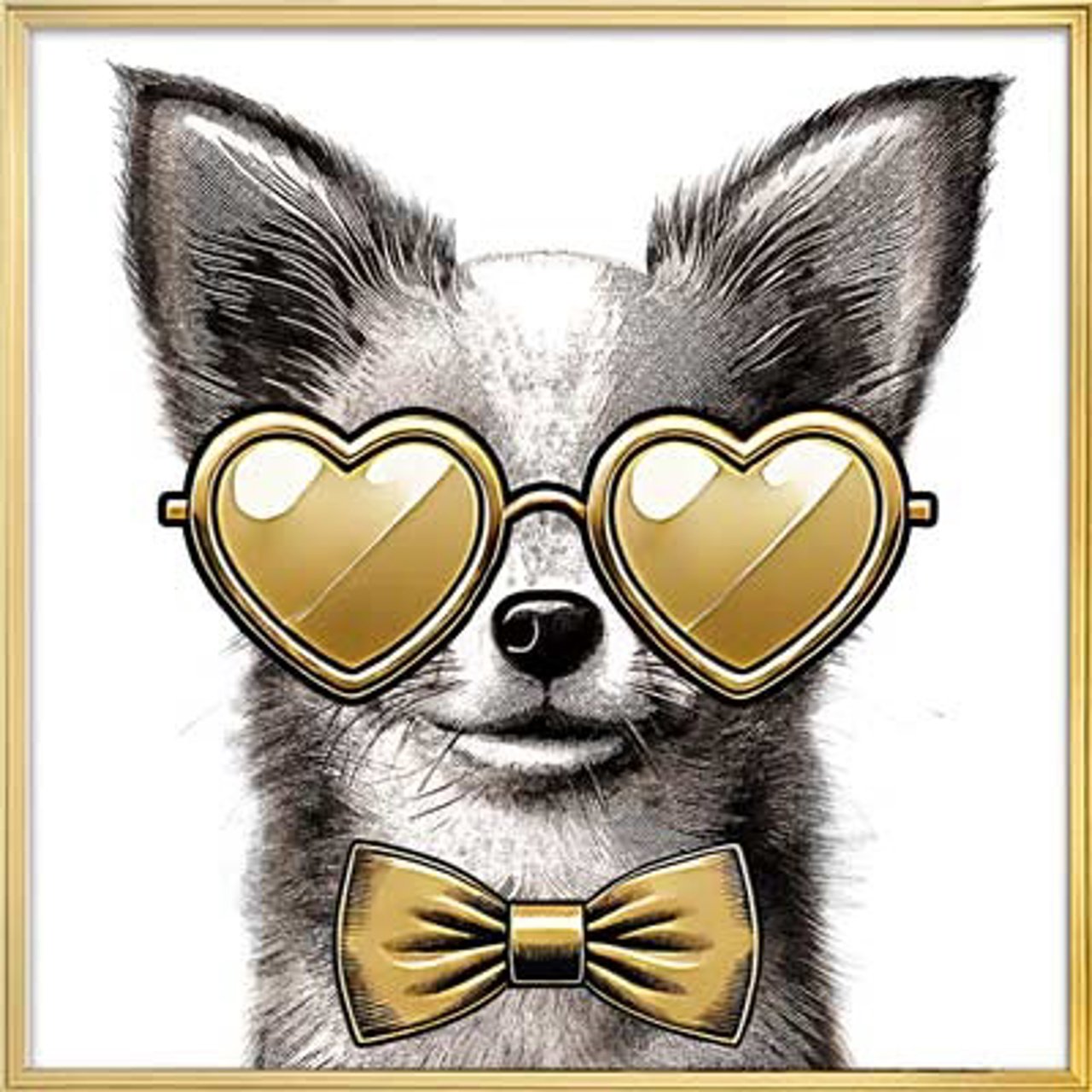 Wall art Bodhy black/gold