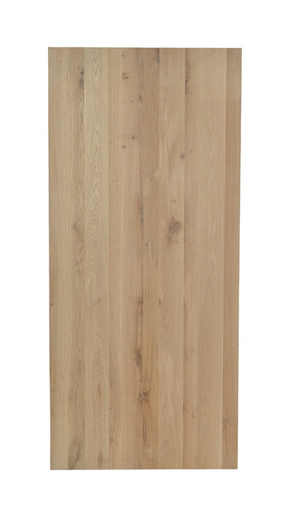 Plateau de table à chant droit CD, format 200 × 100 × 4 cm, vue officielle 3. Autres meubles et décoration vendus séparément.