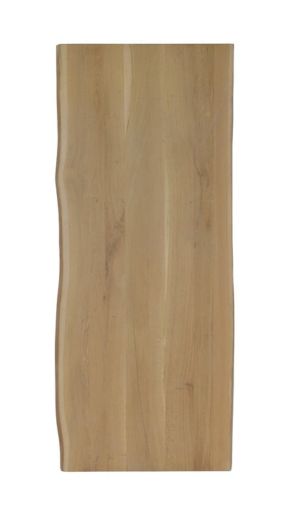 Plateau de table à bord naturel CN, format 240 × 100 × 4 cm, vue officielle 3. Autres meubles et décoration vendus séparément.