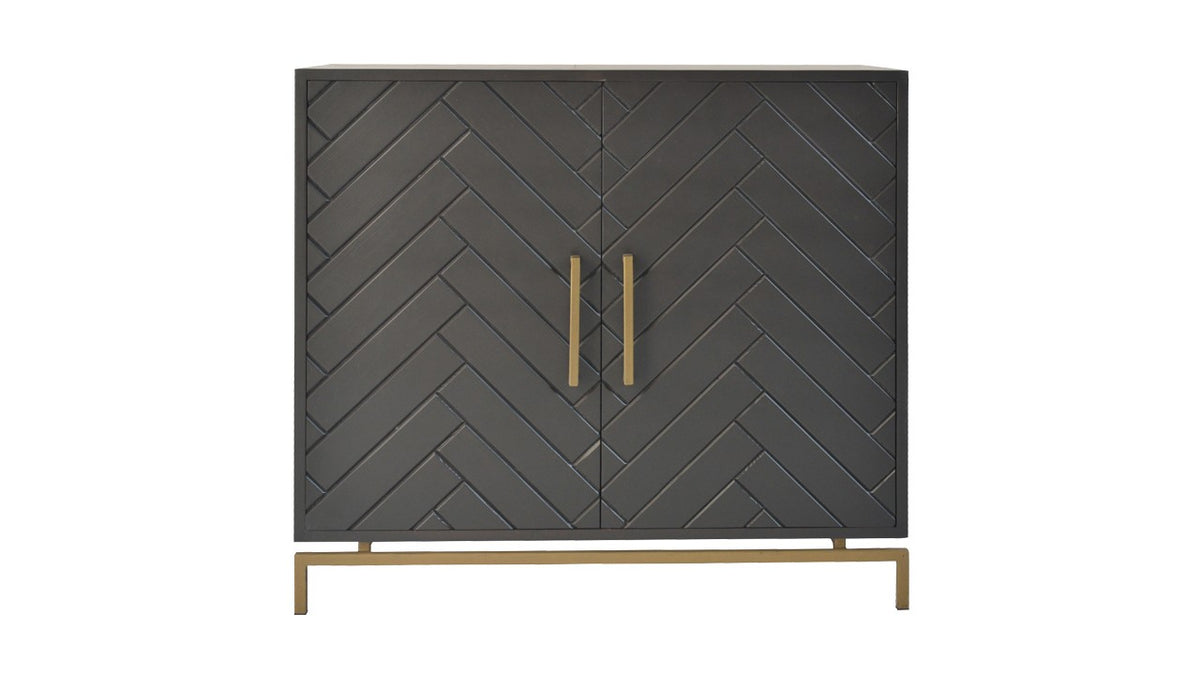 Buffet Versailles, 2 portes D846, 100 × 45 × 92 cm, vue officielle 1. Autres meubles et décoration vendus séparément.