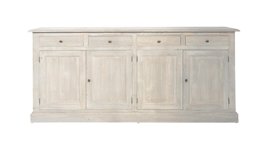 Enfilade Avignon D854, 220 × 48 × 100 cm, vue officielle 1. Autres meubles et décoration vendus séparément.