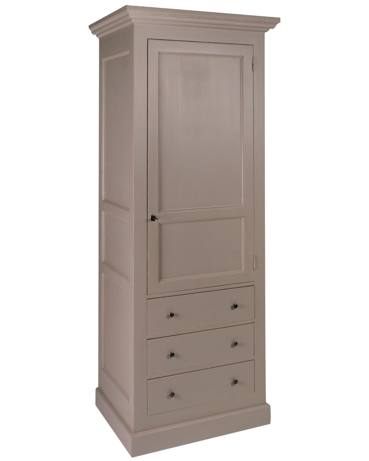 Armoire composable D631 en pin, version indépendante, vue fabricant 1. Les éventuels autres modules sont vendus séparément.