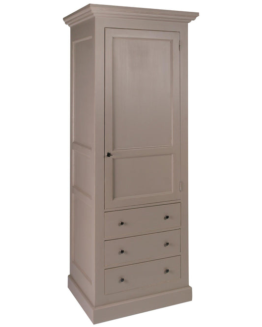 Armoire composable D631 en pin, version indépendante, vue fabricant 1. Les éventuels autres modules sont vendus séparément.