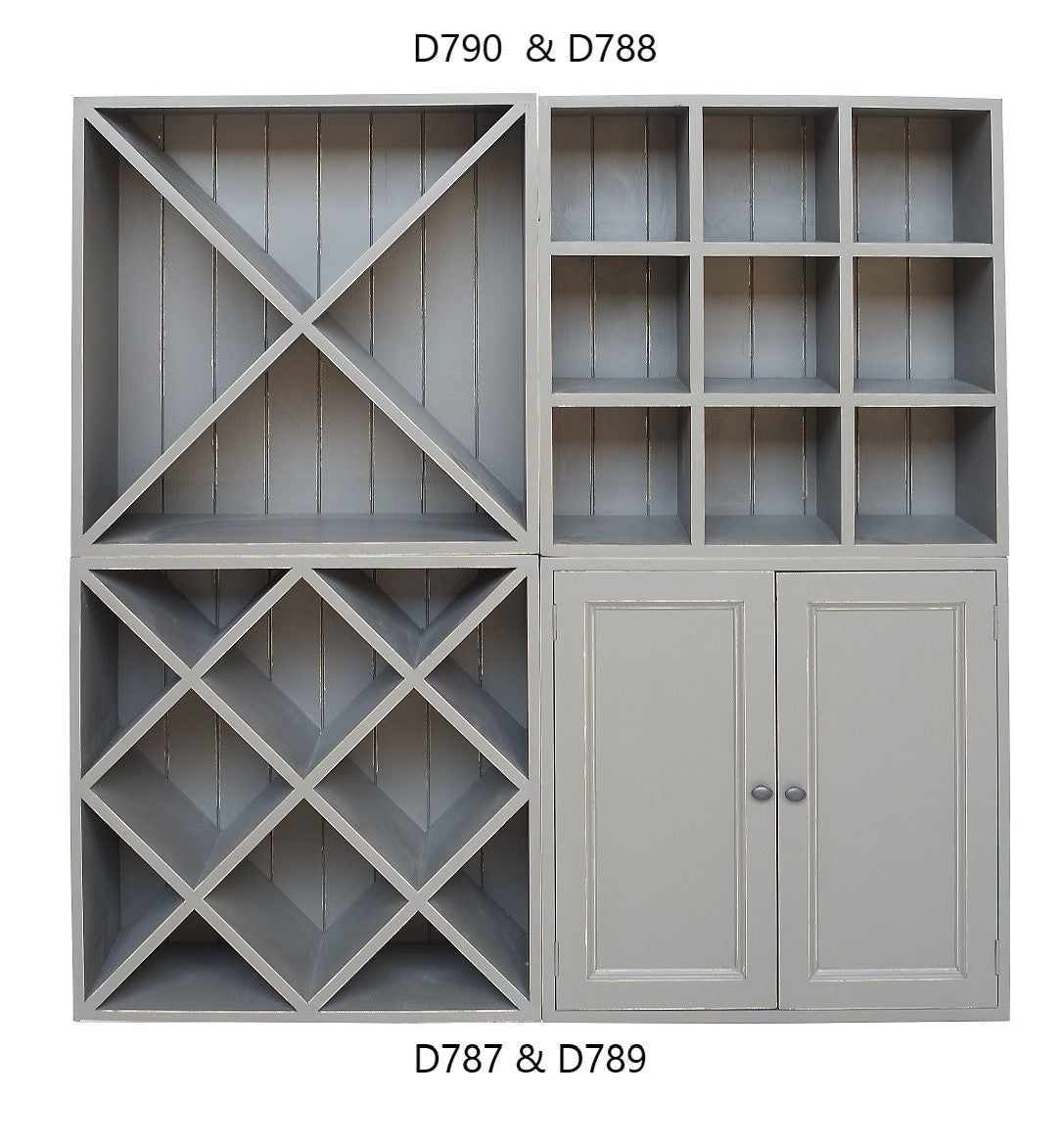 Module Arthus D787 en pin, casier à vin 48 bouteilles, vue officielle 2.